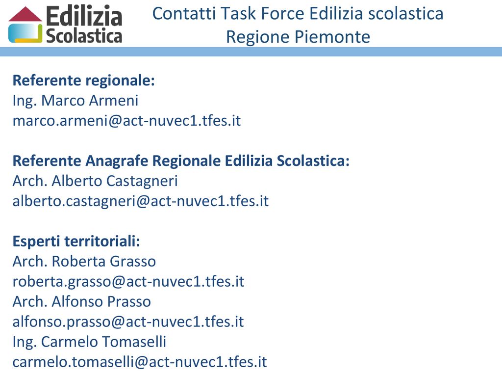 Il Ruolo Della Task Force Edilizia Scolastica Ppt Scaricare